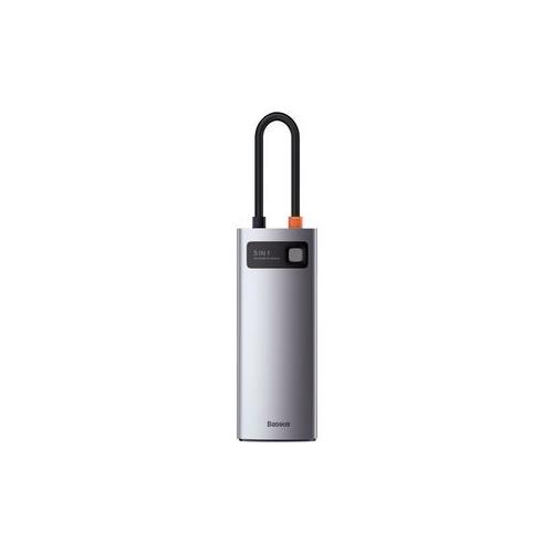 Adaptador USB-C 5-1 Baseus CAHUB-CX0G 3x USB 3.0 + HDMI + USB-C PD
