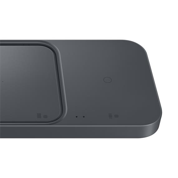 Cargador Inalámbrico 15W Samsung Duo Rápido (EP-P5400) + Cargador Gris