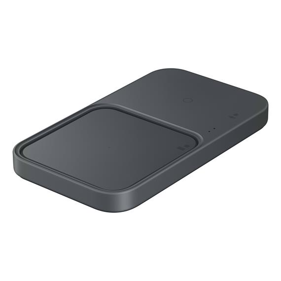 Cargador Inalámbrico 15W Samsung Duo Rápido (EP-P5400) + Cargador Gris