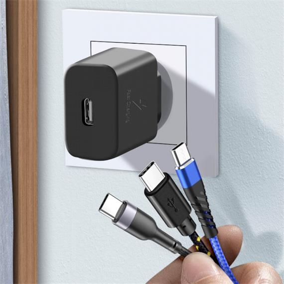 Cargador USB-C 15W Samsung (EP-T1510) Sin Cable Negro