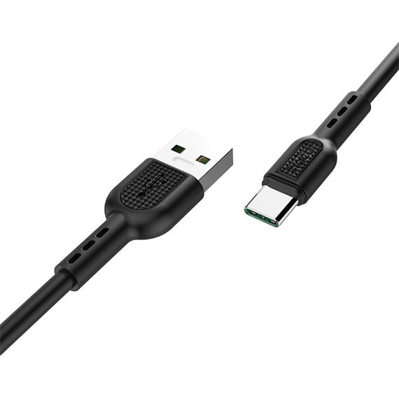 Cable USB a USB-C 1 metro 5A Hoco X33 Surge Negro