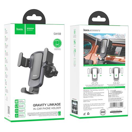 Hoco CA103 Soporte para coche hasta 7" con ajuste en rejilla