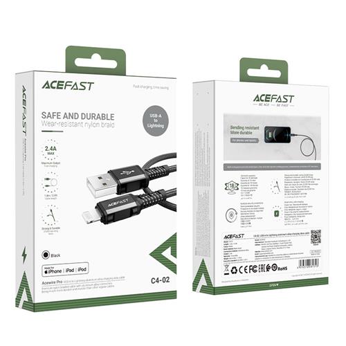 Acefast C4-02 Cable USB a Lightning 1.8 metros Reforzado