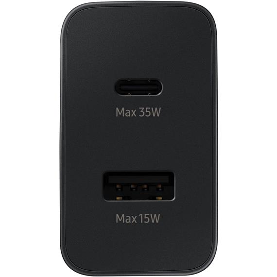 Cargador USB-C y USB 35W Samsung (EP-TA220NBEGEU) Negro