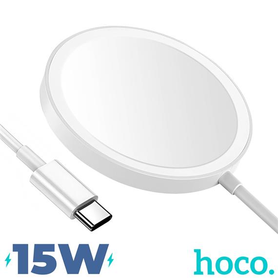 Cargador Magsafe 15W Hoco CW30 con USB-C