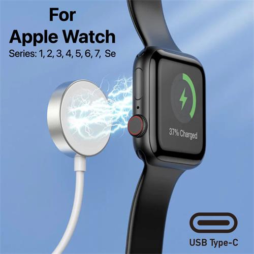 Cargador Inalámbrico para Apple Watch USB-C 15W Hoco CW39