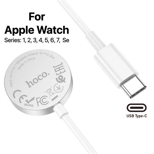 Cargador Inalámbrico para Apple Watch USB-C 15W Hoco CW39