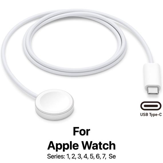 Cargador Inalámbrico para Apple Watch USB-C 15W Hoco CW39