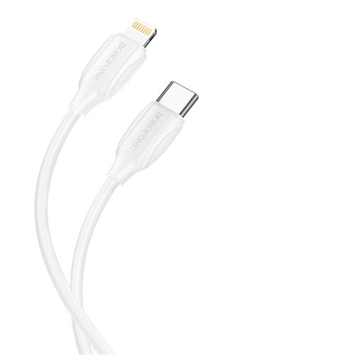 Cable USB-C a Lightning 3 metros 20W / 3Amp Borofone BX19 Blanco