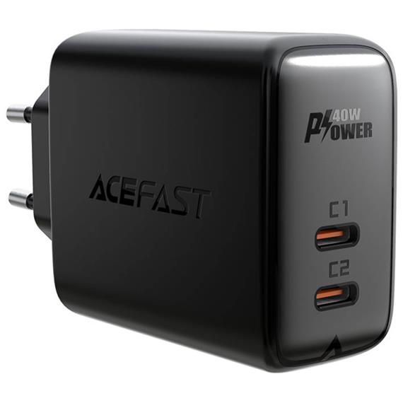 Cargador USB-C 40W Acefast A9 Negro