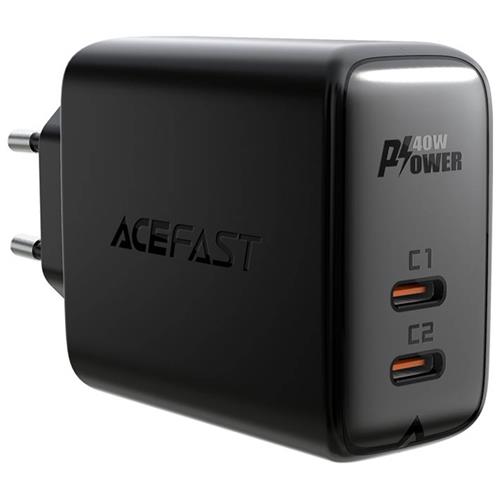 Cargador USB-C 40W Acefast A9 Negro