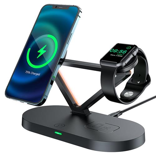 Cargador Inalámbrico 15W Acefast E9 3-1 para Apple