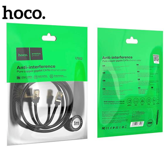 Cable de Red Ethernet Gigabit 1 m Hoco US02