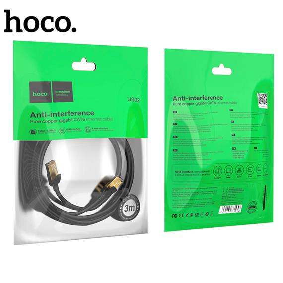 Cable de Red Ethernet Gigabit 3 m Hoco US02