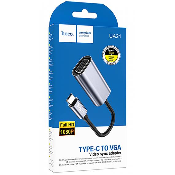 Hoco UA21 Cable convertidor USB-C a VGA