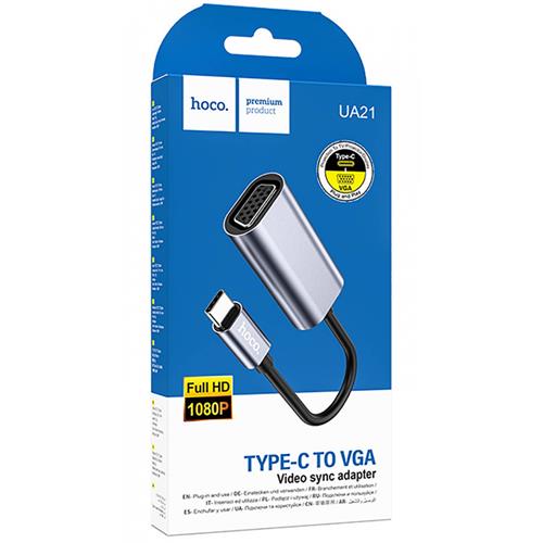 Hoco UA21 Cable convertidor USB-C a VGA