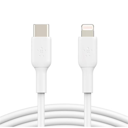 Cable USB-C a Lightning 1 metro Belkin (CAA003BT1MWH) Blanco