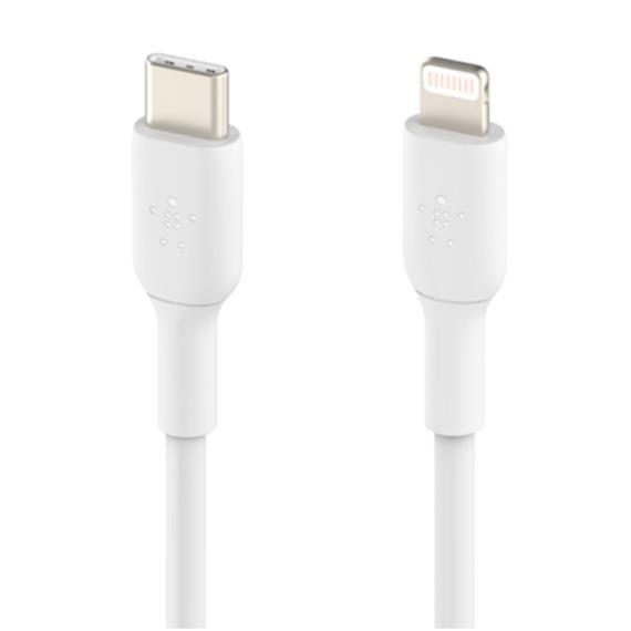 Cable USB-C a Lightning 1 metro Belkin (CAA003BT1MWH) Blanco