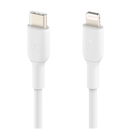 Cable USB-C a Lightning 1 metro Belkin (CAA003BT1MWH) Blanco
