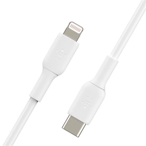 Cable USB-C a Lightning 1 metro Belkin (CAA003BT1MWH) Blanco