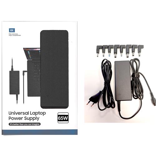 Cargador para portátil KFD 65W con 8 Clavijas compatibles