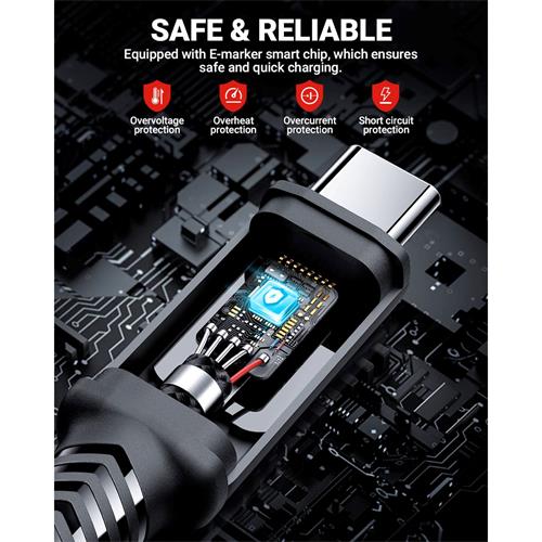 Cable USB-C a USB-C 2 metros 100W Acefast C4-03 Negro