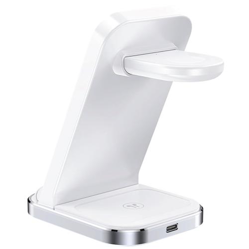 Cargador Inalámbrico Sobremesa 15W Acefast E15 3-1 para iPhone, Watch y Airpods