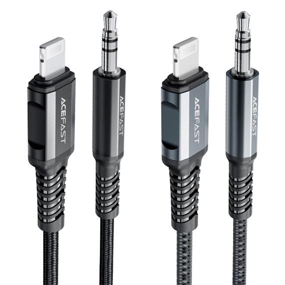 Cable Lightning - 3.5mm 1.2 m Acefast C1-06 Certificado Negro