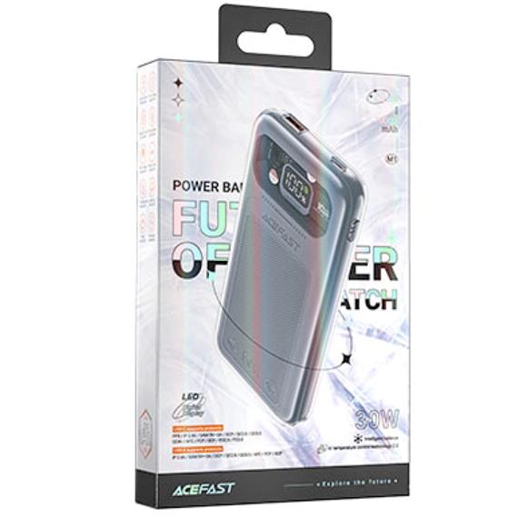 Powerbank 10.000 mAh 30W Acefast M1 Fast Charging Mica Gray