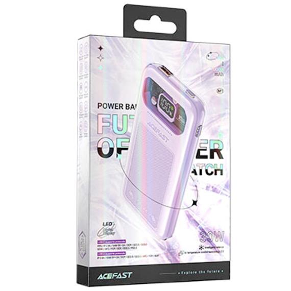 Powerbank 10.000 mAh 30W Acefast M1 Fast Charging Alfalfa Purple
