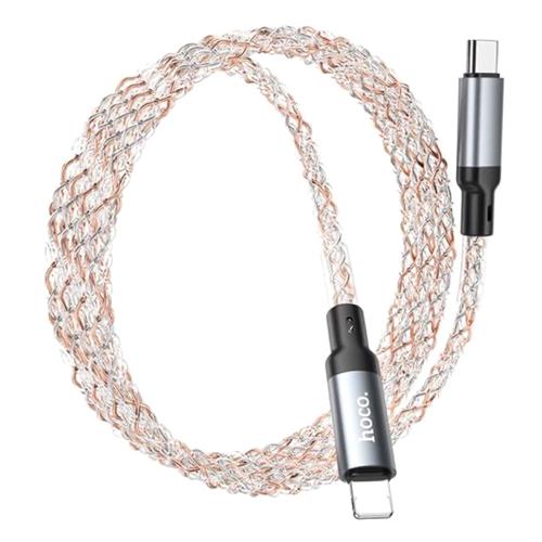 Cable USB-C a Lightning 1 metro 20W Hoco U112 Colores Luminoso