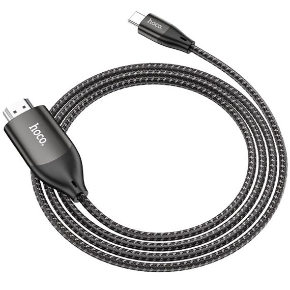 Cable USB-C a HDMI 4K 30Hz 2 m Hoco UA16 Negro