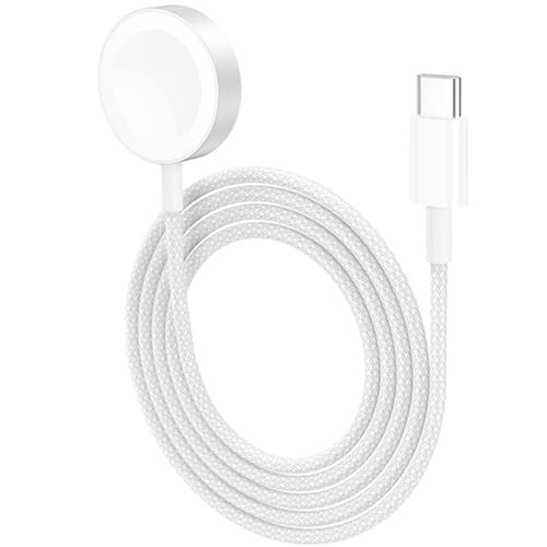 Cargador Reloj Inalámbrico 15W Hoco CW46 Compatible Apple Watch Blanco