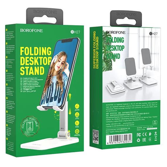 Borofone BH27 Soporte Plegable Sobremesa 4.7 - 7"  Blanco