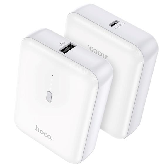 Powerbank 5.000 mAh salida USB-A, entrada USB-C Hoco J96 Blanco