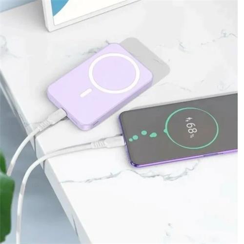 Powerbank 5.000 mAh 20W Hoco J109 Magsafe Púrpura