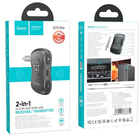 Hoco E73 Pro Emisor / Receptor Bluetooth 3.5mm con Micro SD