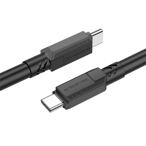 Cable Usb-C a Usb-C de 60W 1 metro Borofone BX81 Negro