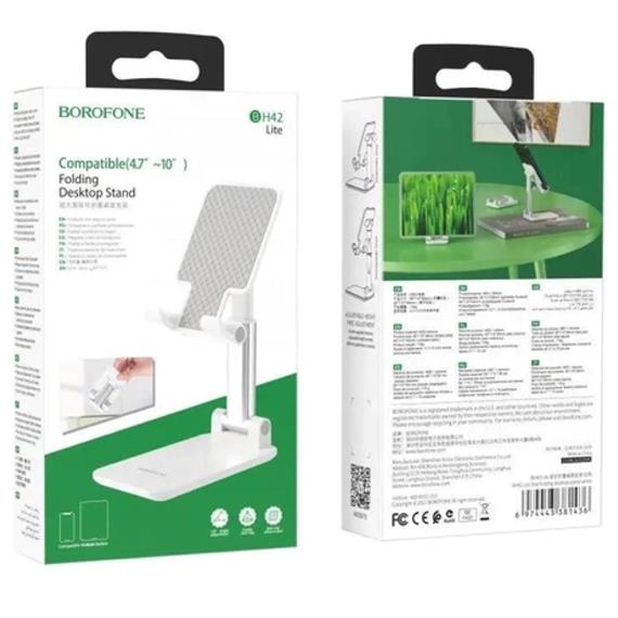 Borofone BH42 Lite Soporte Móvil Escritorio Blanco