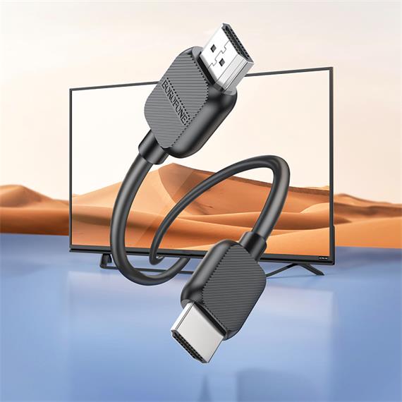 Borofone BUS02 Cable HDMI 2.0 4K 3 metros Negro