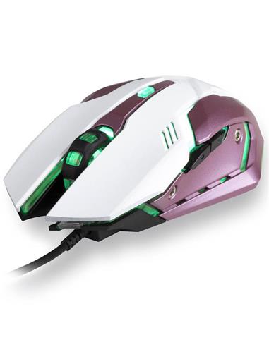 RATÓN NGS GMX-100 GAMING 7 COLORES LED PINK