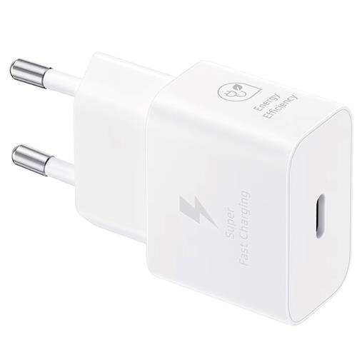 Cargador USB-C Fast Charger 25W+ Cable USB-C Samsung Blanco (EP-T2510)