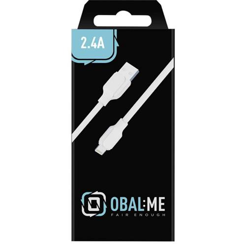 Cable USB-A a Lightning Obal:Me 1 Metro Blanco