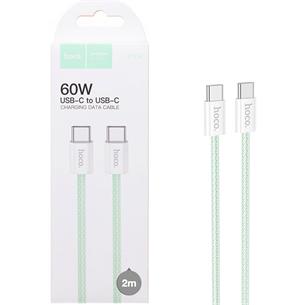 Cable USB-C a USB-C 2 Metros 60W Hoco X104 Trenzado Reforzado Verde