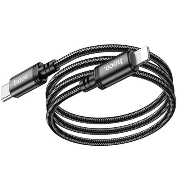 Cable USB-C a Lightning 1 metro 20W Hoco X89 Reforzado Negro