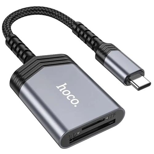 Hoco UA25 Lector USB-C para Tarjetas SD y Micro SD