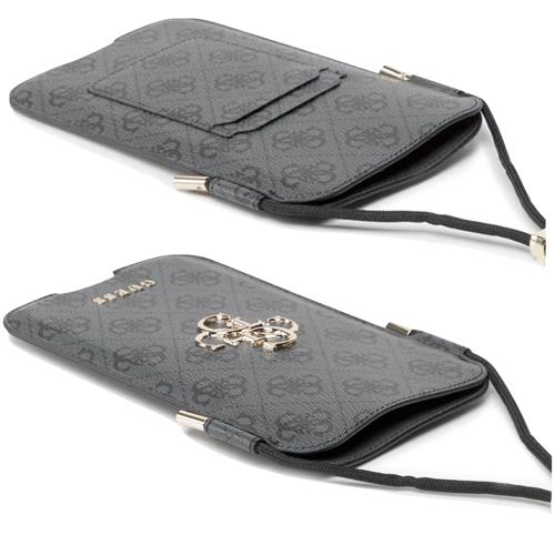 Guess Torebka GUPHL4GMGGR 6.7" Gris 4G Big Metal Logo