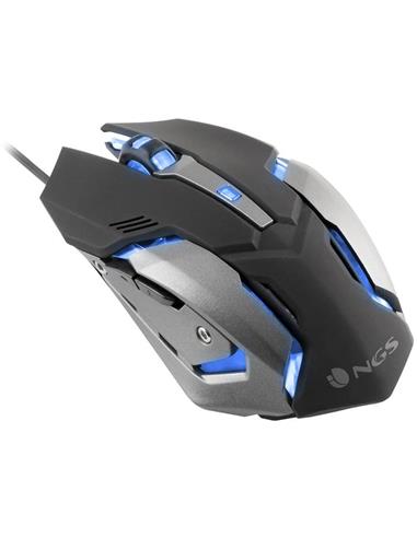 RATÓN NGS GMX-100 GAMING 7 COLORES LED GREY