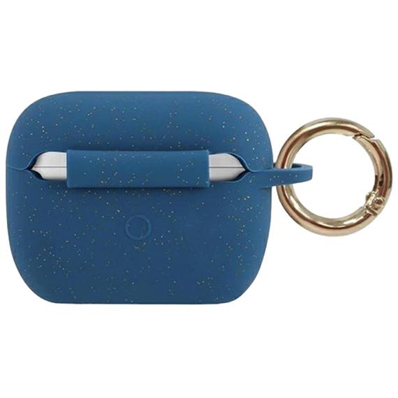 Guess GUACAPSILGLBL AirPods Pro cover Blue Silicone Glitter