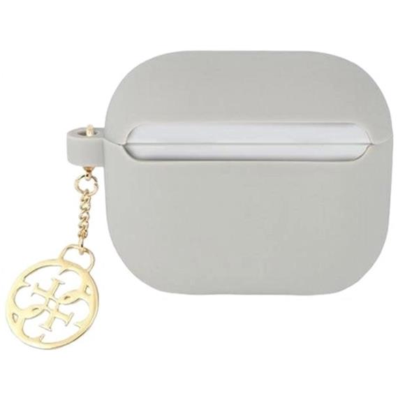 Guess GUA3LSC4EG AirPods 3 cover Grey Silicone Charm 4G Collection Airpods